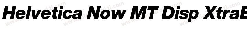 Helvetica Now MT Disp XtraBd字体转换